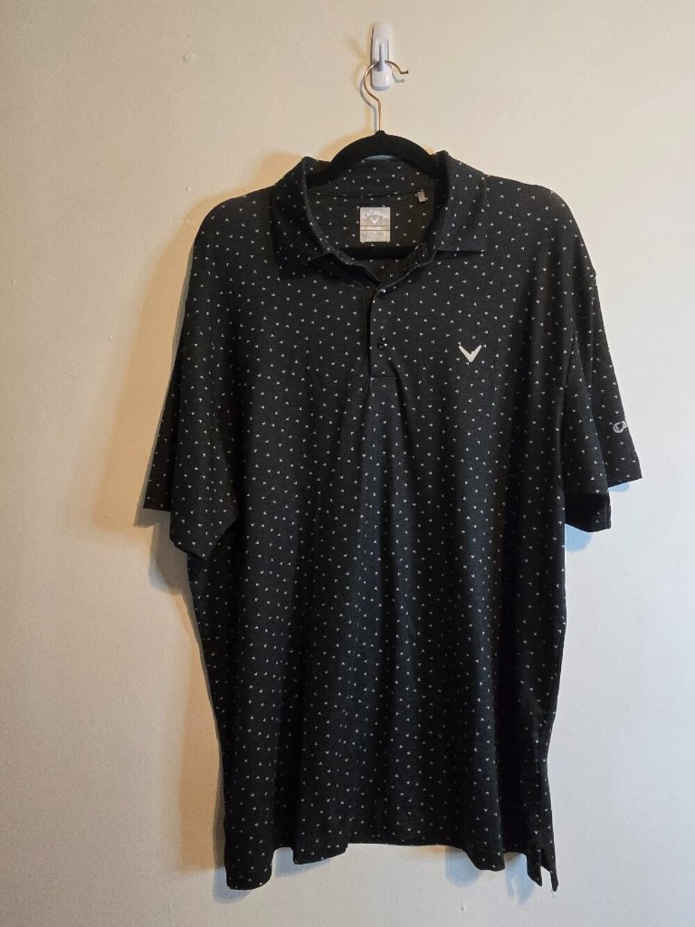 Men's Callaway Opti Dri - Golf Polo - Size L - Black